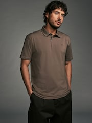 Neutrals Regular Fit Short Sleeve Jersey Polo Shirts 5 Pack - Image 4 of 14