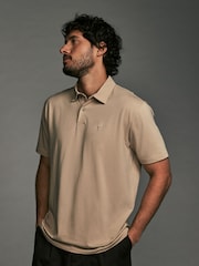 Neutrals Regular Fit Short Sleeve Jersey Polo Shirts 5 Pack - Image 5 of 14