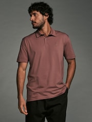 Neutrals Regular Fit Short Sleeve Jersey Polo Shirts 5 Pack - Image 7 of 14
