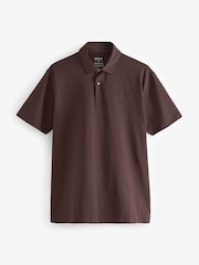 Neutrals Regular Fit Short Sleeve Jersey Polo Shirts 5 Pack - Image 8 of 14