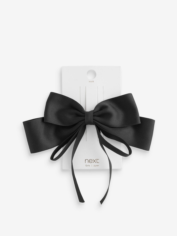 Black Statement Bow Clip - Image 1 of 1 Black Statement Bow Clip - Image 1 of 1
