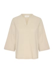 Kaffe Emily 3/4 Sleeve Notch Neck 100% Cotton Blouse - Image 4 of 5
