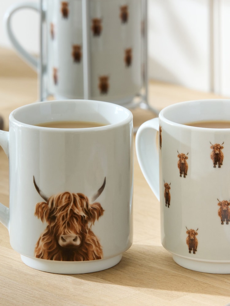 Set šolja za slaganje 4 Hamish the Highland Cow - Image 3 of 4