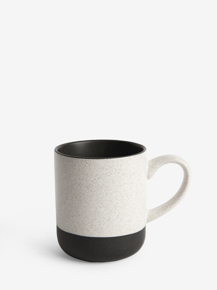 Set of 4 Black/White Otis Mugs - Image 3 of 3