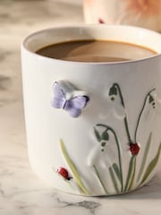 Purple Floral Wildlife Mug - Image 2 of 4