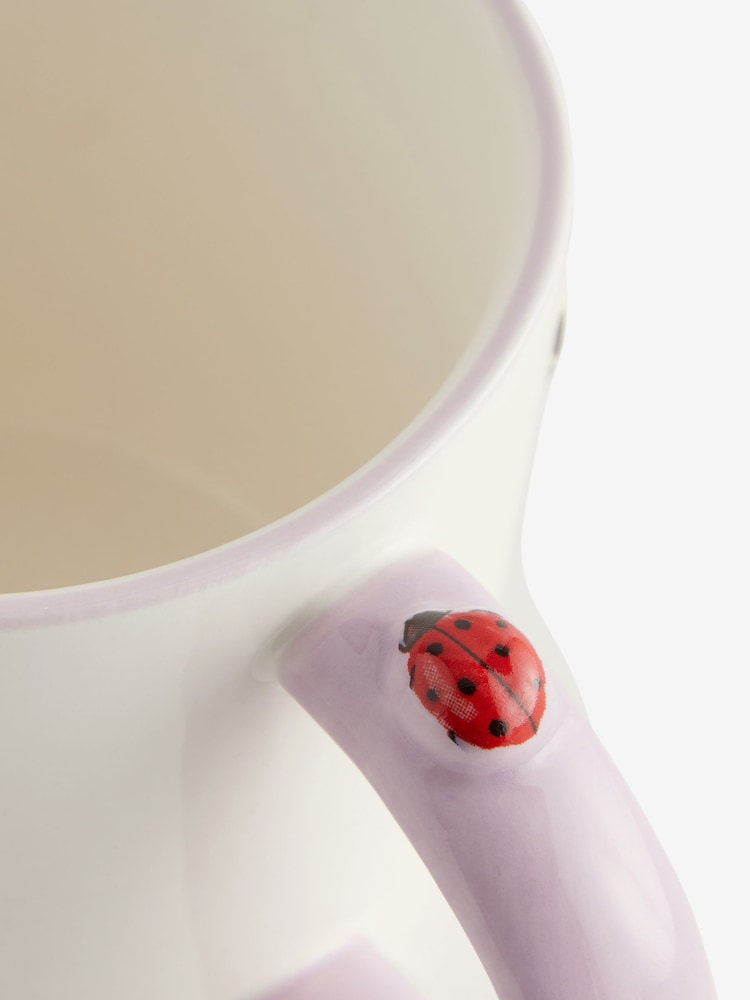 Purple Floral Wildlife Mug - Image 4 of 4