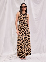 Ro&Zo Animal Leopard Print Racer Dress - Image 3 of 4