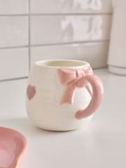 Pink Heart Bow Mug - Image 2 of 4