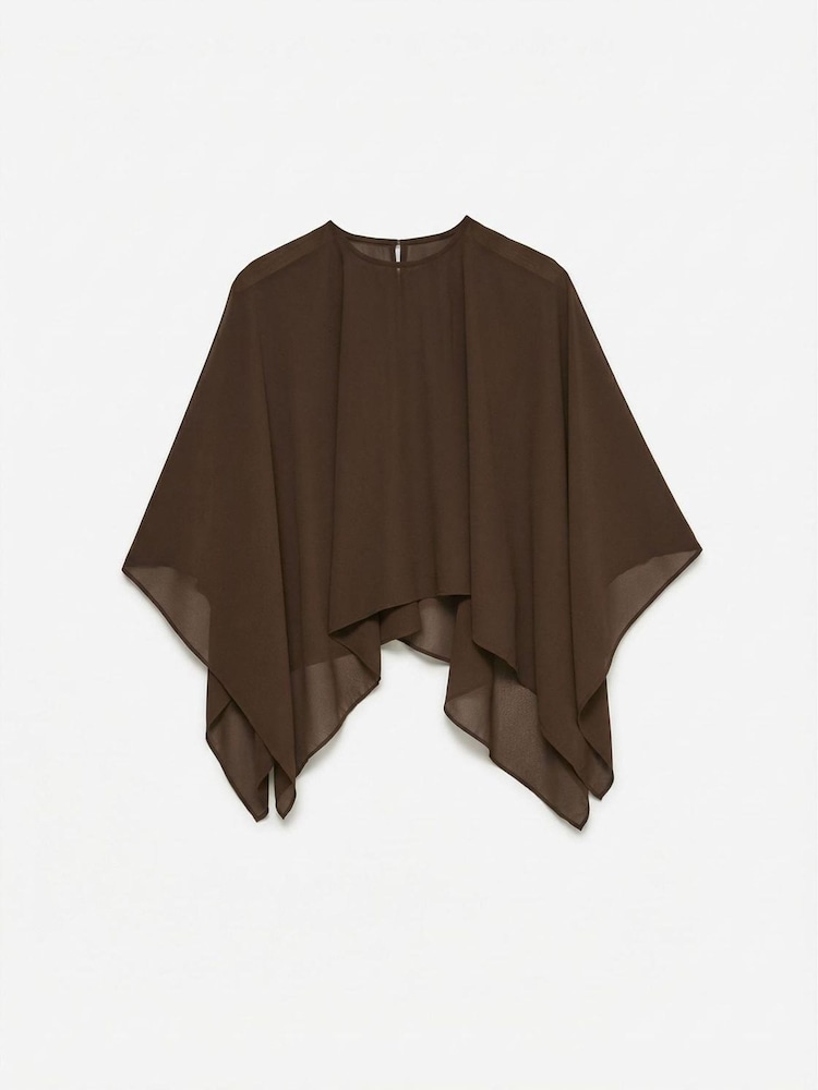بني - رداء عُلوي كاب من VERO MODA - صورة 4 من 4 بني - رداء عُلوي كاب من VERO MODA - صورة 4 من 4