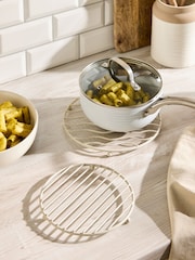 Set of 2 Natural Skandi Wire Trivets - Image 1 of 4