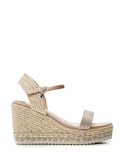 Moda in Pelle Raisa Chevron Jute Wedge Sandals - Image 1 of 4