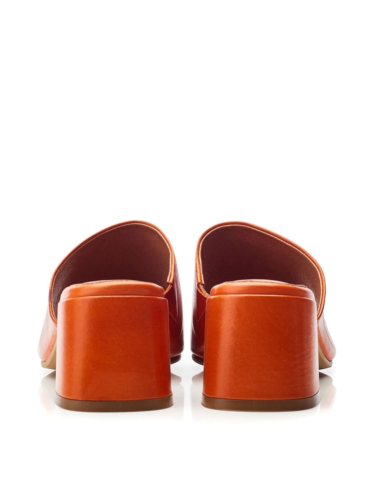 Moda in Pelle Mikia Square Toe Low Block Mule Sandals - Image 3 of 4