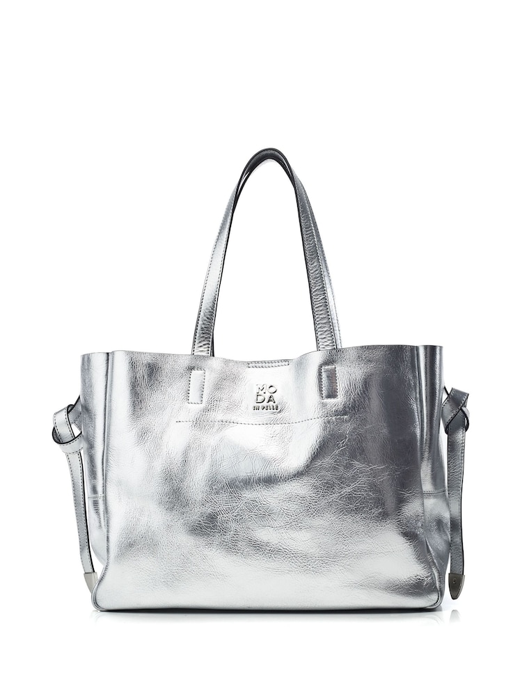 Moda in Pelle Large Indiana Leather Tote Bag With Internal Pouch - Image 2 of 4