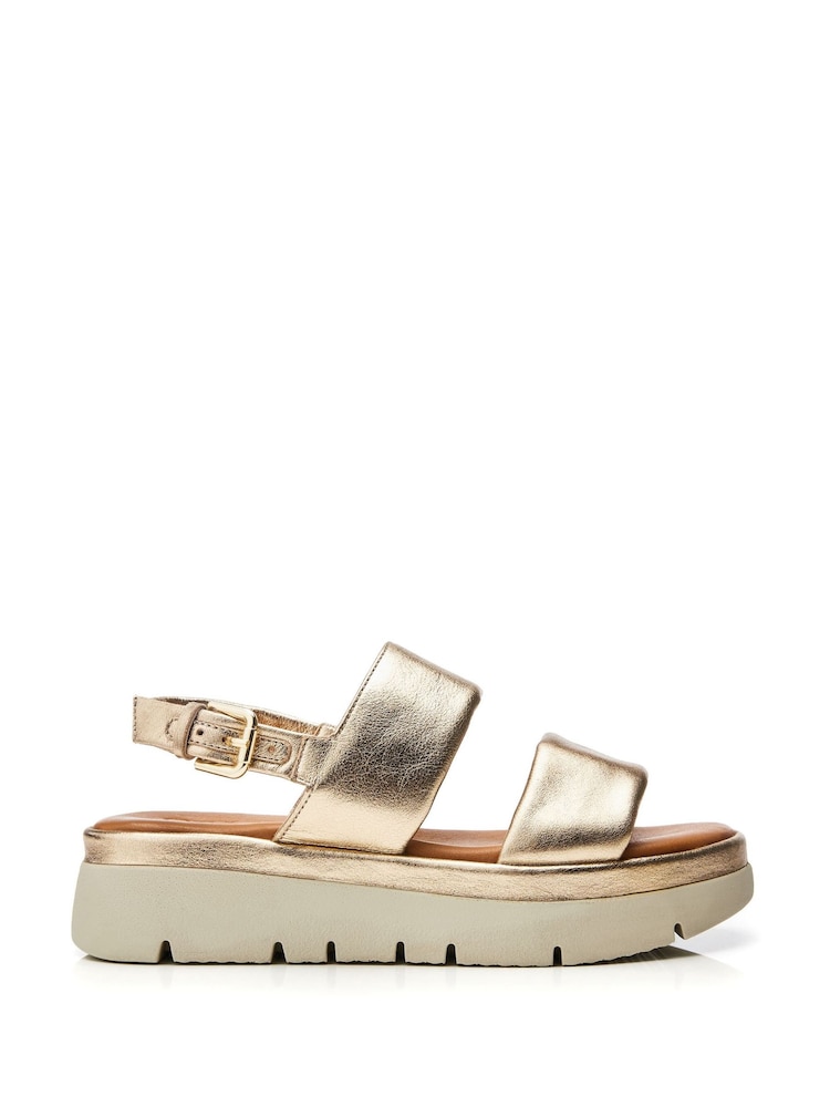 Moda in Pelle Netty Two Part Platform Leather Sandal - Image 1 of 4