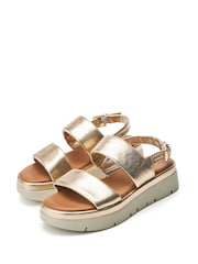 Moda in Pelle Netty Two Part Platform Leather Sandal - Image 2 of 4