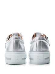 Moda In Pelle FILICIAN CHUNKY LEATHER TRAINER WITH ZIP AND LACE-UP CLOSURE - Image 3 of 4