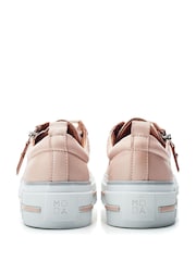Moda In Pelle FILICIAN CHUNKY LEATHER TRAINER WITH ZIP AND LACE-UP CLOSURE - Image 3 of 4