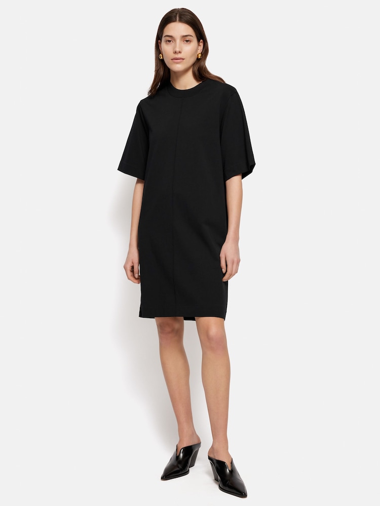 Jigsaw Black 100% Cotton Riley T-Shirt Dress - Image 1 of 6 Jigsaw Black 100% Cotton Riley T-Shirt Dress - Image 1 of 6