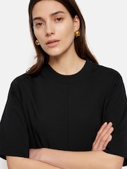 Jigsaw Black 100% Cotton Riley T-Shirt Dress - Image 2 of 6
