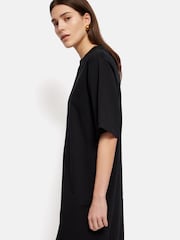 Jigsaw Black 100% Cotton Riley T-Shirt Dress - Image 4 of 6