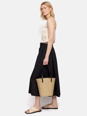 Jigsaw Natural Straw Bucket Bag - Image 6 of 6