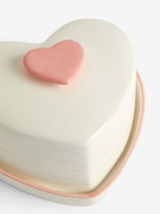 Pink Heart Shaped Butter Dish - Image 6 of 6