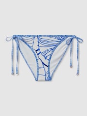 Reiss Tina Printed Side Tie Bikini Bottoms - Imagen 2 de 4
