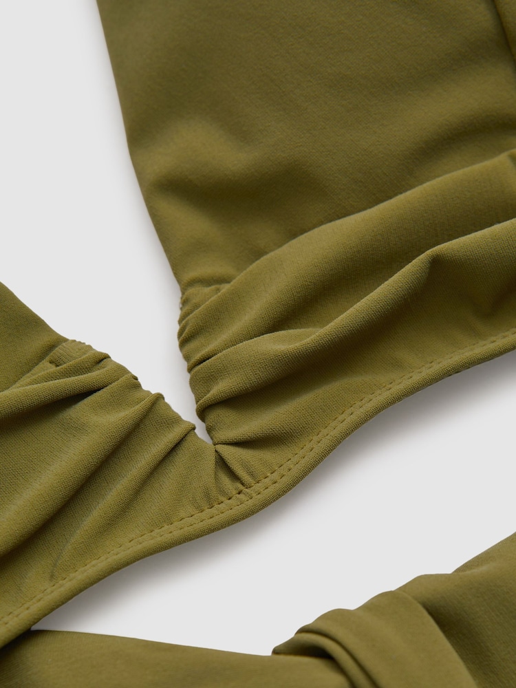 Reiss Olive Daniella Halter Neck Bikini Top - Image 5 of 5