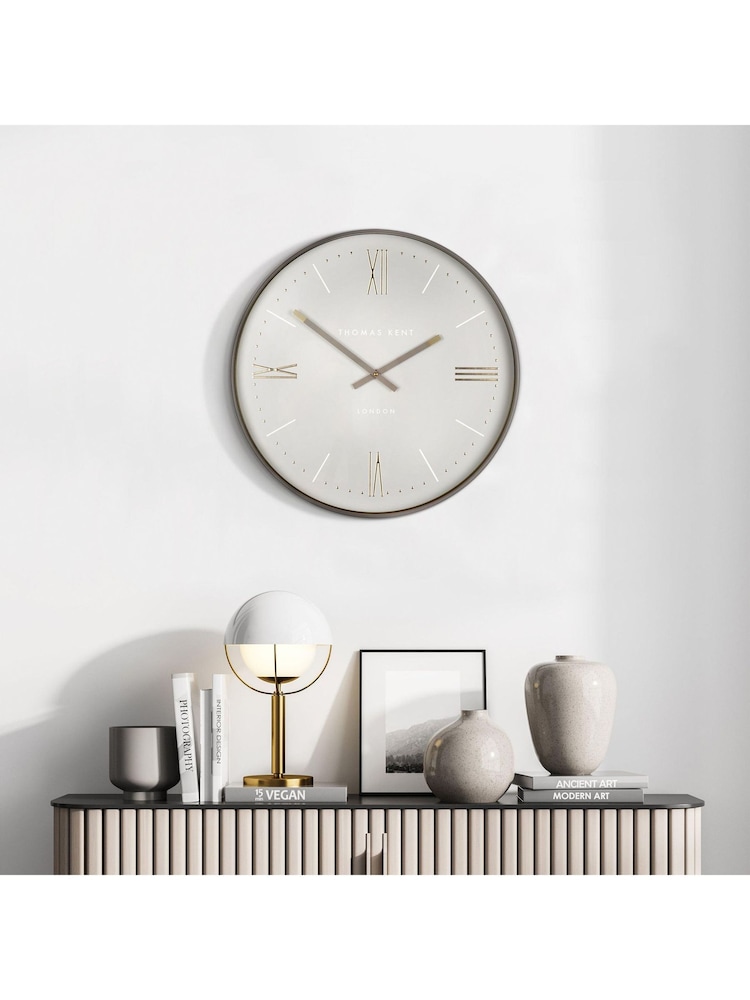 Thomas Kent Clocks Grey 20'' Lexington Wall Clock - Image 1 of 3