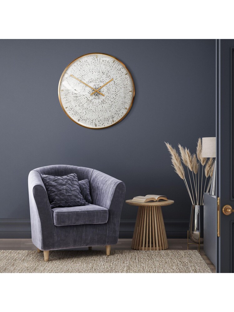 Thomas Kent Clocks Gold 30'' Dandelion Wall Clock - Image 1 of 3