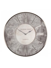 Thomas Kent Clocks Silver 30" Florentine Grand Wall Clock - Image 2 of 3