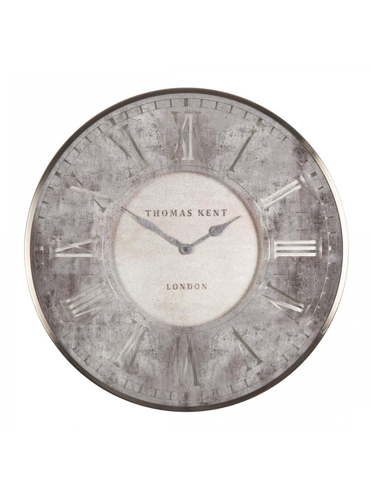 Thomas Kent Clocks Silver 30" Florentine Grand Wall Clock - Image 2 of 3