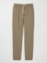 FatFace Natural Straight Cotton Linen Trousers - Image 5 of 5