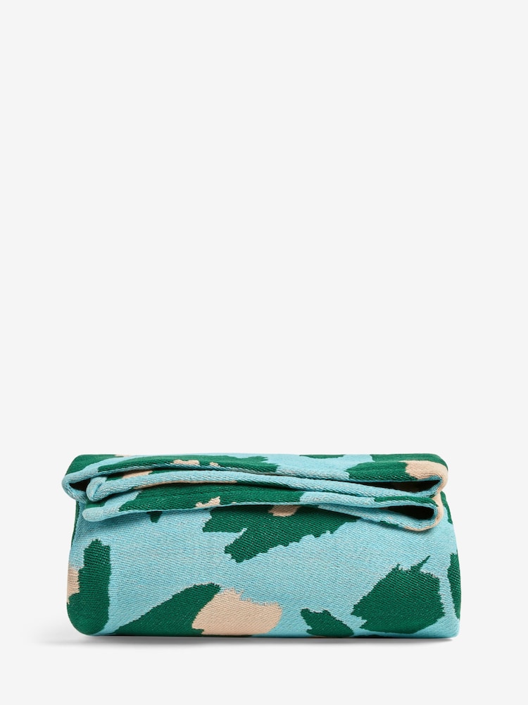 Eleanor Bowmer Blue Leopard Woven Throw - Image 3 of 3