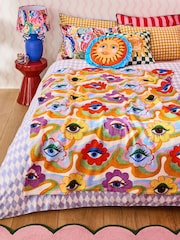 Eleanor Bowmer Rainbow Eyes Printed Throw - Изображение 1 из 3