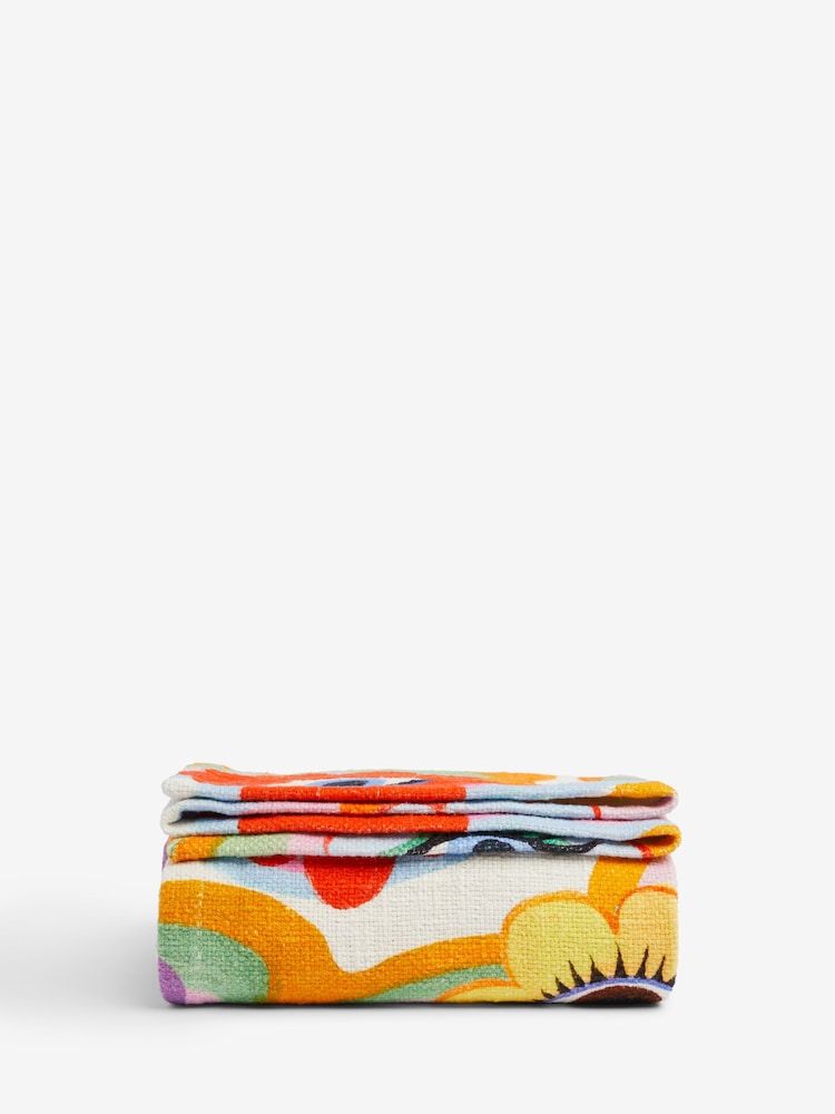 Eleanor Bowmer Rainbow Eyes Printed Throw - Изображение 3 из 3 Eleanor Bowmer Rainbow Eyes Printed Throw - Изображение 3 из 3