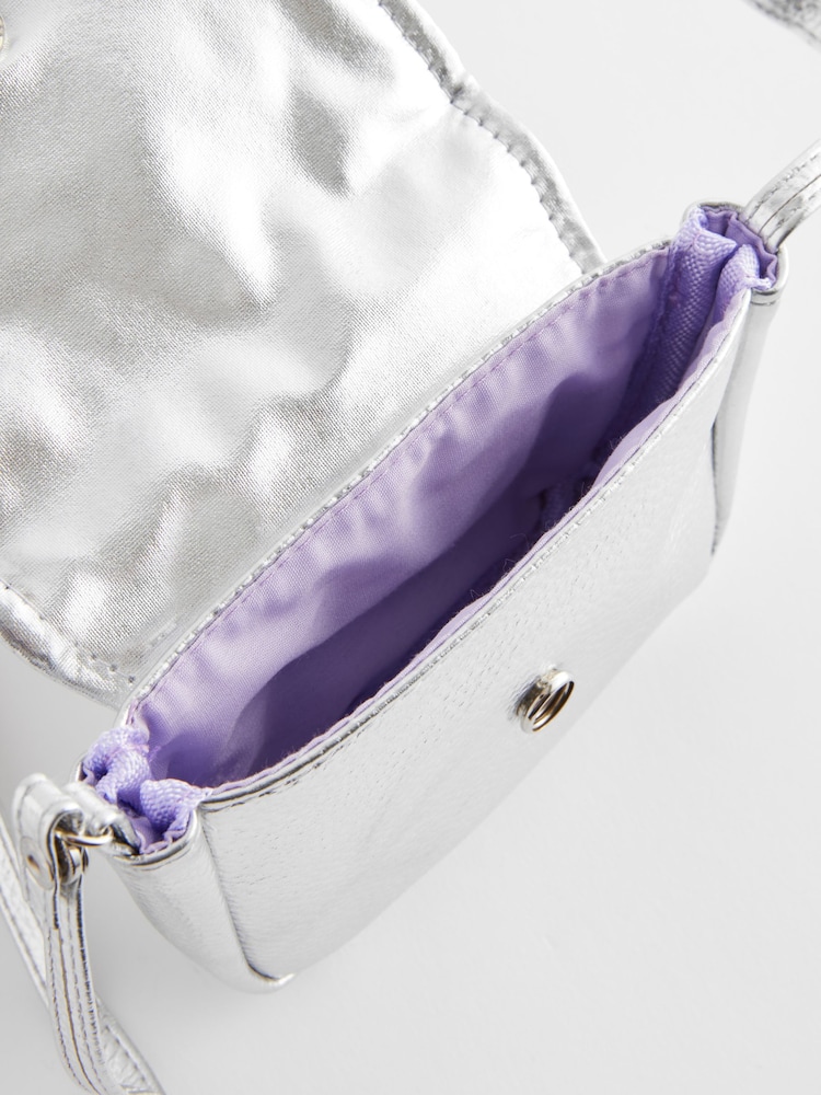 Silver Inital Metallic Bag - Image 5 of 5