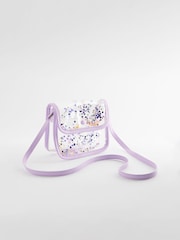 Bright Pink Shaker Sequin Transparent Cross-Body Bag - Image 1 of 4