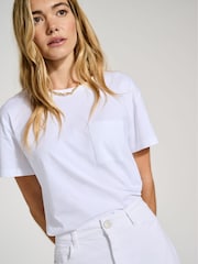 Baukjen Essentials Regenerative 100% Cotton Perfect White T-Shirt - Image 1 of 4
