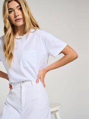 Baukjen Essentials Regenerative 100% Cotton Perfect White T-Shirt - Image 3 of 4