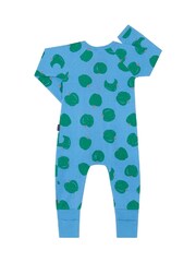 Bonds Blue Apple Fruit Print Zip Sleepsuit - Image 2 of 4