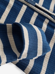 Bonds Blue Easy Stripe Zip Sleepsuit Wondersuit - Image 3 of 4