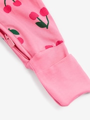 Bonds Pink Cherry Fruit Print Zip Sleepsuit Wondersuit - Image 3 of 4