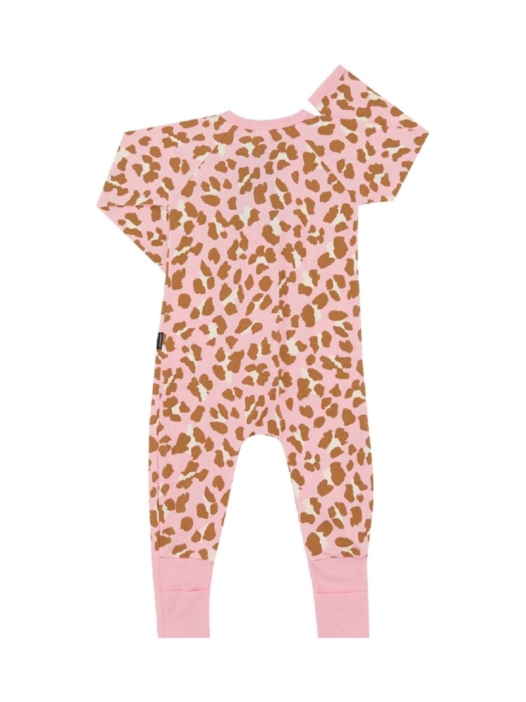 Bonds Pink Leopard Print Zip Sleepsuit Sleepsuit - Image 2 of 4