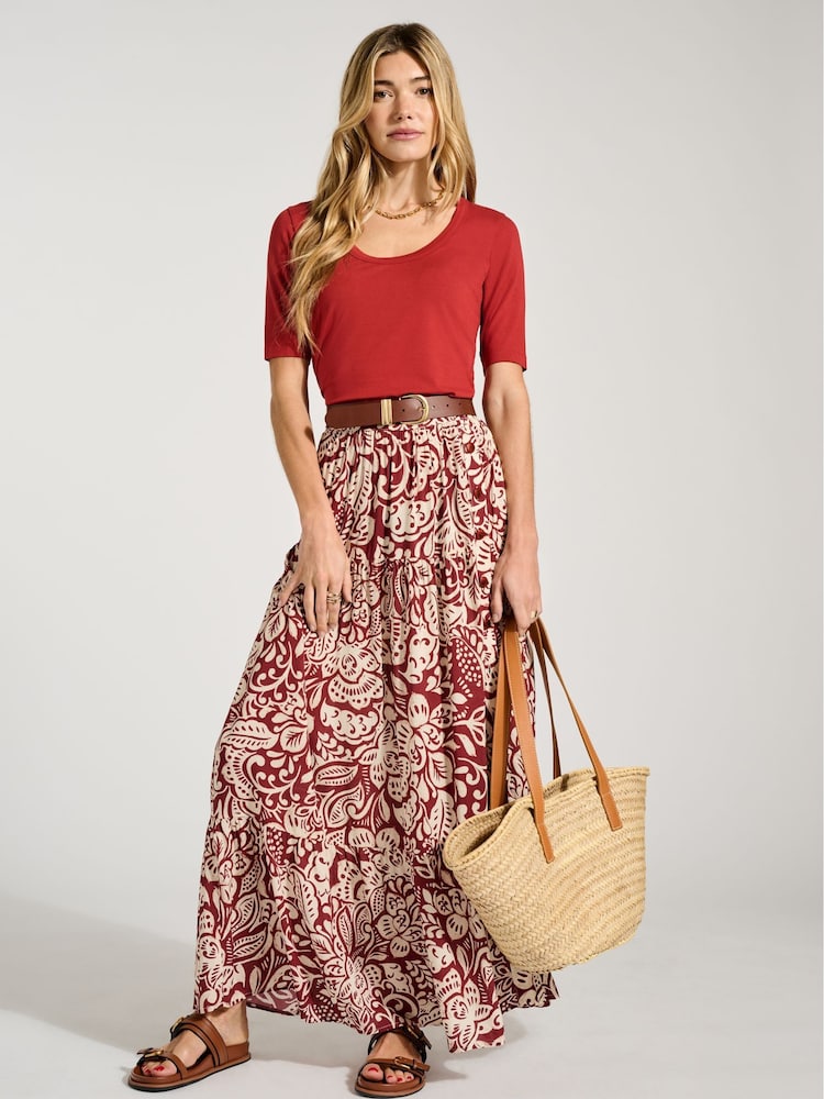 Baukjen Candace Brown Skirt with Lenzing™ Ecovero™ - Image 1 of 4