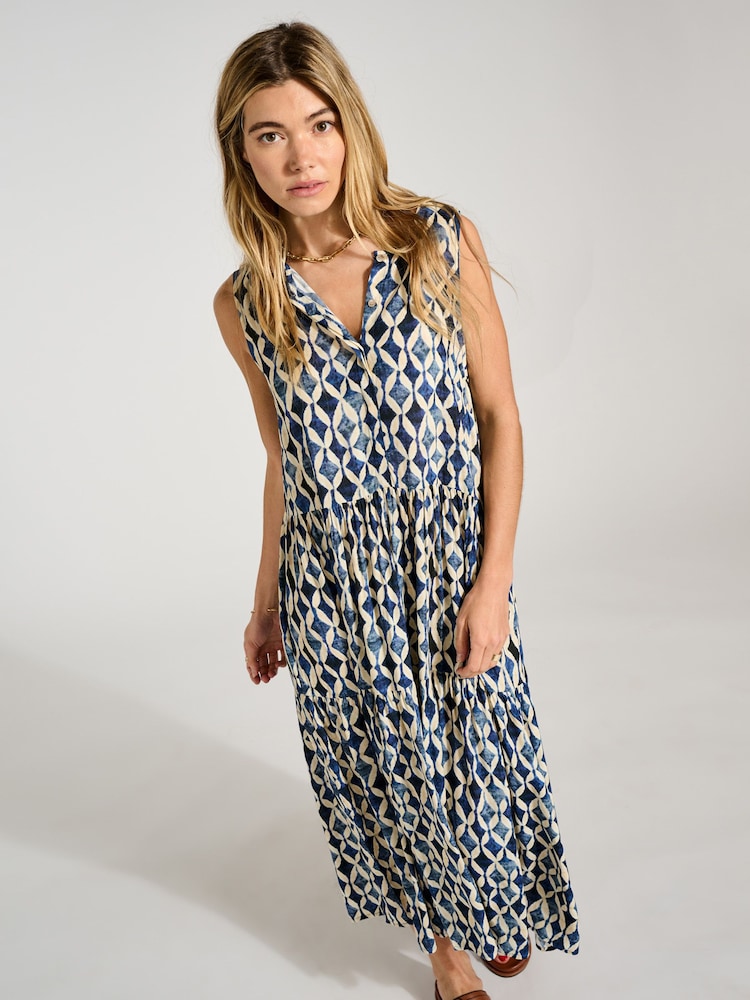 Baukjen Blue Annmarie Dress with Lenzing™ Ecovero™ - Image 4 of 4