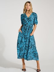 Baukjen Kleid „Holly“ mit Lenzing™ Ecovero™, Blau - Bild 2 von 3