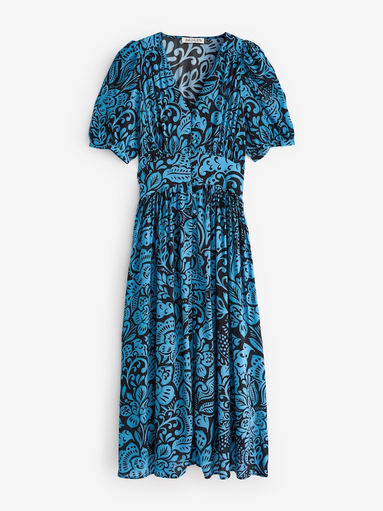 Baukjen Kleid „Holly“ mit Lenzing™ Ecovero™, Blau - Bild 3 von 3