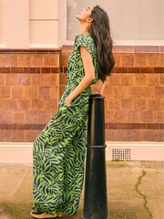 Baukjen Green Nadine Jumpsuit with Lenzing™ Ecovero™ - Image 3 of 5