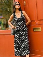 Baukjen Cynthia Recycled Cupro Black Dress - Image 1 of 5